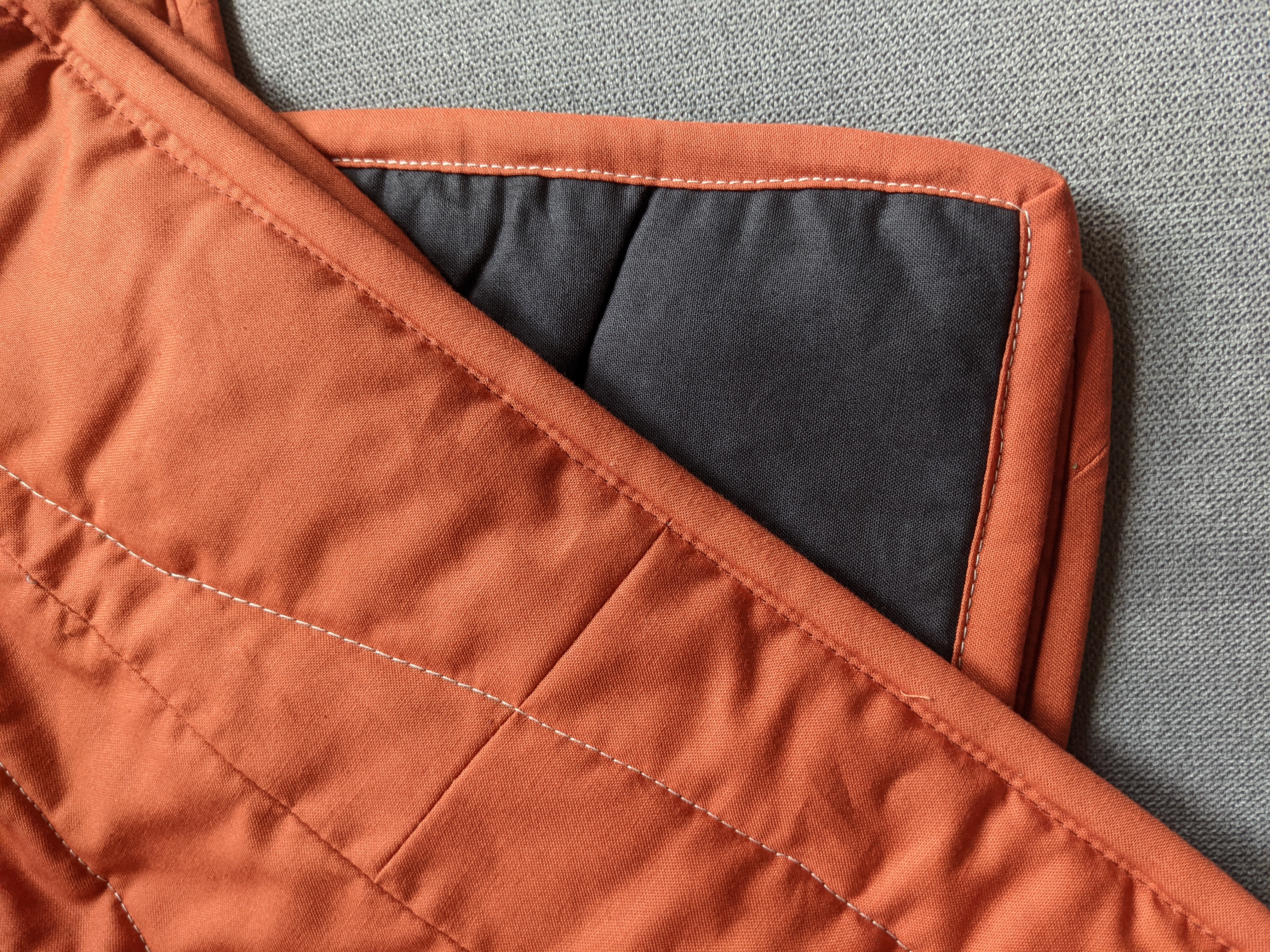 The small piece of fabric I had to add