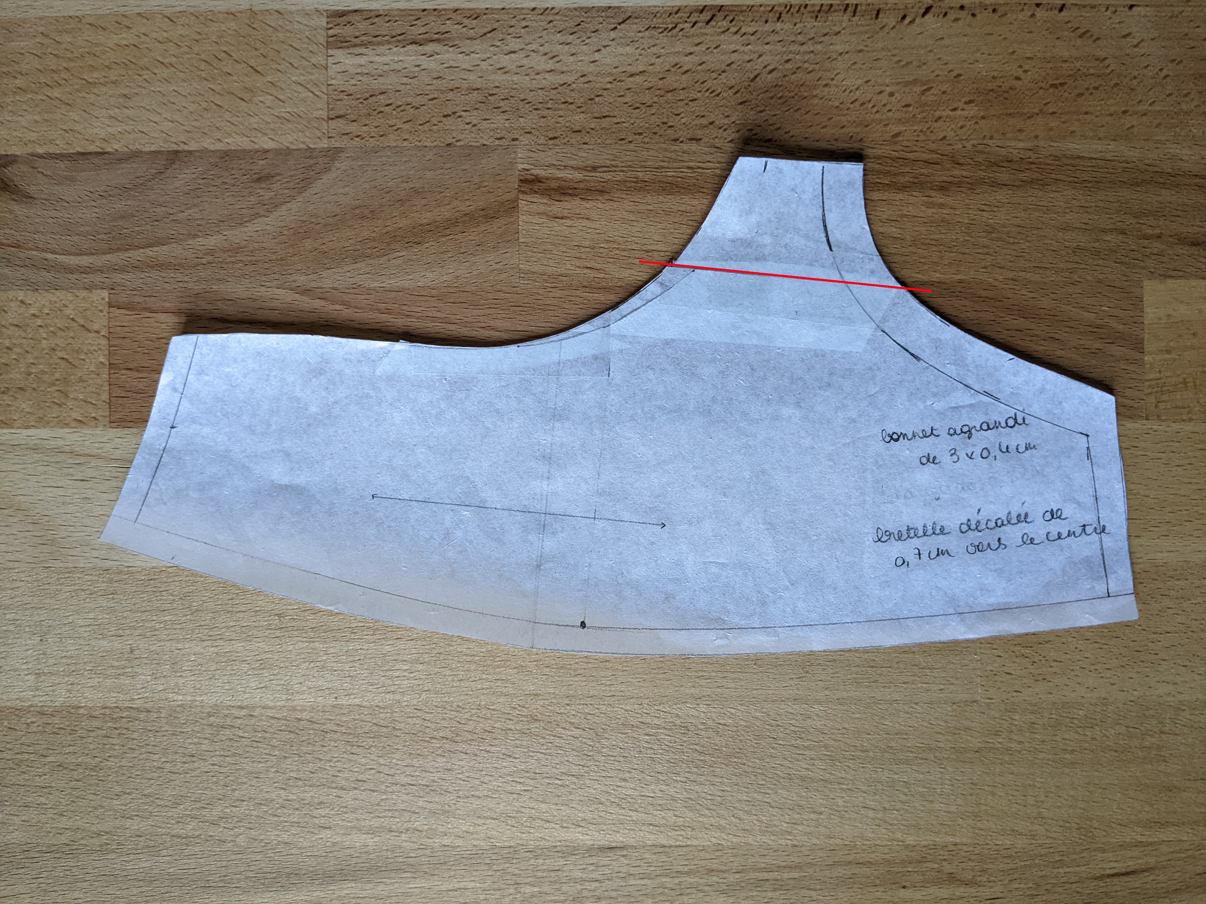 Décalage des bretelles vers le centre