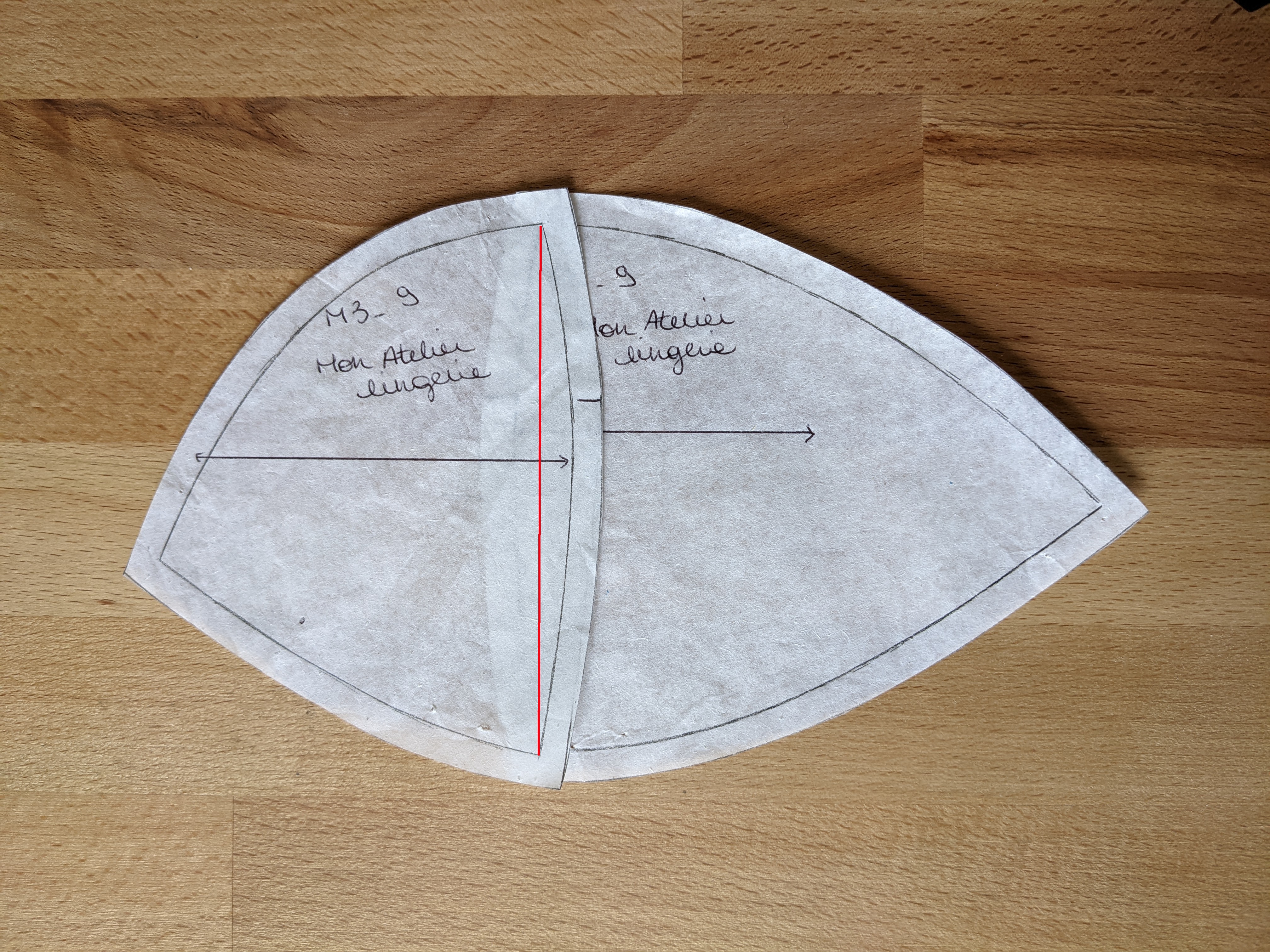 Création d'une seule pièce 'bonnet bas'